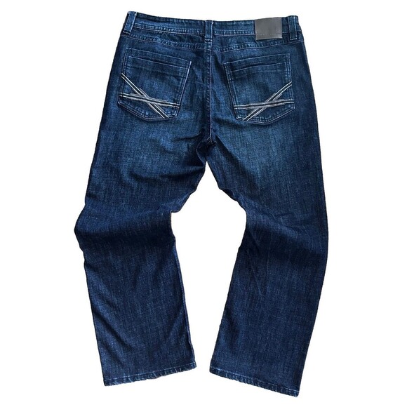 Y2K TK Axel Dark Wash Embroidered Jeans - Picture 2 of 5